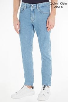 Calvin Klein Jeans ブルー スリム テーパードジーンズ