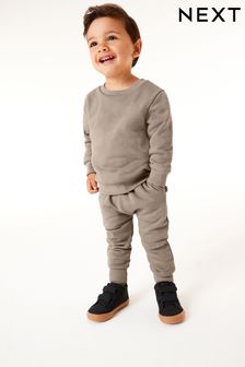 Piatră - Set bluză Jerseu uni și Pantaloni de sport (3 luni - 7 ani) (N35041) | 83 LEI - 116 LEI
