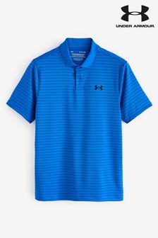 Under Armour Blue/Navy Golf Stripe Polo Shirt (N35065) | 223 QAR