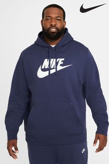 Blue - Nike Club Fleece Graphic Pullover Hoodie (N35208) | kr1 190