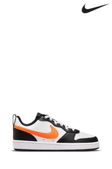 Белый/черный/оранжевый - низкие кроссовки для подростков Nike Court Borough Recraft (N35213) | €69