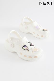 White Character Badge Clogs (N35255) | $20 - $25