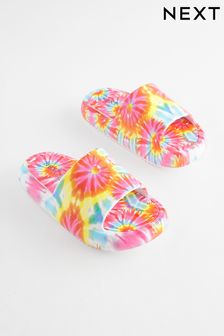 Multicolour Tie-Dye Chunky Sliders (N35282) | $22 - $27