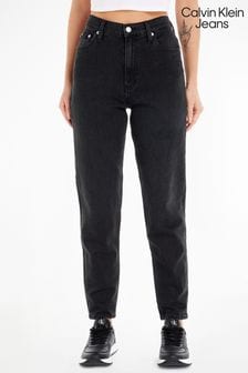 Calvin Klein Jeans Mom Black Jeans (N35304) | 574 SAR