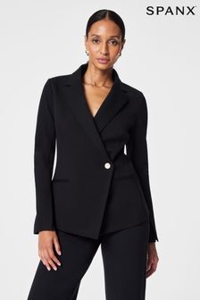 Черный асимметричный пиджак в строгом стиле Spanx (N35335) | €231