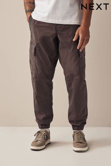 Purple Regular Tapered Stretch Utility Cargo Trousers (N35531) | €37