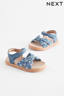 Blue Denim Bow Sandals (N35582) | OMR8 - OMR9