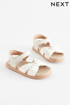 White Bow Sandals (N35585) | $29 - $32