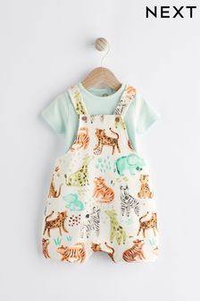 Fluro Safari - 嬰兒平織吊帶褲與連身衣組 (0個月至2歲) (N35666) | NT$670 - NT$750