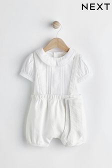 White Smart Shirt, Shorts And Socks 3 Piece Set (0mths-2yrs) (N35691) | 119 QAR - 129 QAR