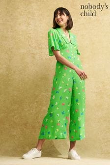 Nobody's Child Green Daisy Jumpsuit (N35806) | €37