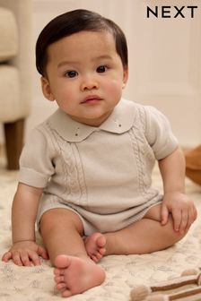 Neutral - Knitted Baby Top And Bloomer Set (0 luni - 2 ani) (N35931) | 149 LEI - 166 LEI