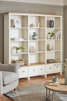 Cream Malvern Superwide Bookcase Shelf (N35994) | €825