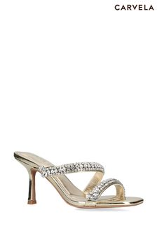 Carvela Gold Symmetry Crystal Mule Sandals (N36086) | 8 525 ₴