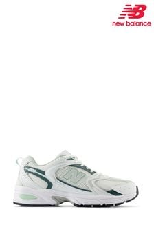 Белый/зеленый - кроссовки для девочек New Balance 530 (N36100) | €137