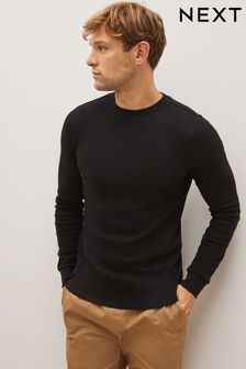 Black Muscle Fit Long Sleeve T-Shirt (N36260) | 14 €