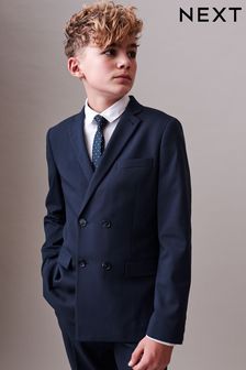 Blue Double Breasted Suit Jacket (3-16yrs) (N36277) | Kč1,595 - Kč2,050