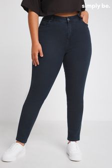Simply Be Blue Super strečové džínsy s vysokým pásom Slim Leg (N36371) | €24