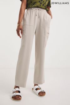 Mehke karo hlače naravne barve z zožanima hlačnicama Jd Williams (N36399) | €16