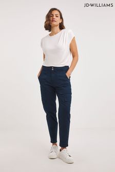 Pantalones azules tapered estilo cargo de algodón de JD Williams (N36724) | 45 €
