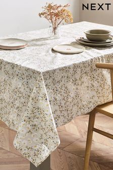 Natural Daisy Ditsy Wipe Clean Table Cloths (N36815) | $54 - $76