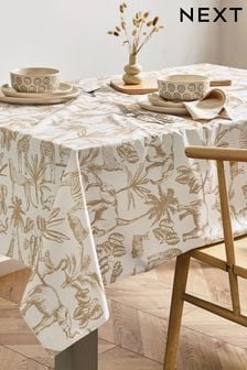 Natural Safari Print Wipe Clean Table Cloth (N36816) | CA$60 - CA$84