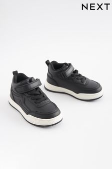 Black Elastic Lace Touch Fastening High Top Trainers (N36831) | 131 SAR - 155 SAR