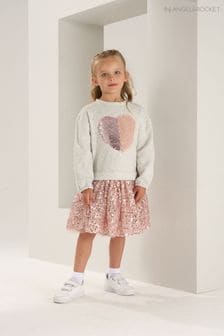 Angel & Rocket Grey Madelyn Sequin Skirt Sweat Dress (N37130) | OMR21 - OMR23