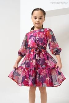 Angel & Rocket Pink Carmen Belted Patchwork Dress (N37136) | OMR18 - OMR20