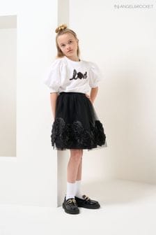 Angel & Rocket Collette Rose Bud Corsage Black Mesh Skirt (N37161) | €35 - €38