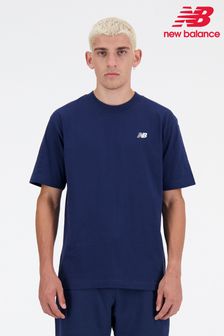 Blau - New Balance T-Shirt mit kleinem Logo (N37205) | 44 €