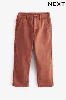 Marron rouille - Pantalon chino large (3-16 ans) (N37304) | €14 - €20