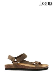 Jones Bootmaker Leather Strappy Brown Sandals (N37324) | SGD 127