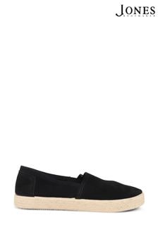 حذاء ريجين خفيف سهل اللبس من الجلد أسود من Jones Bootmaker (N37331) | $126