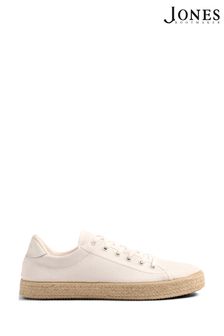 Jones Bootmaker Raffia Tennis White Shoes (N37332) | ₪ 347