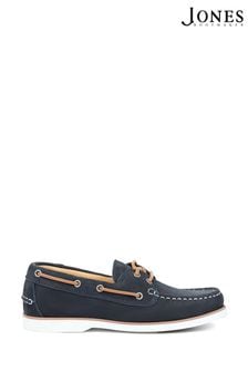 Jones Bootmaker Green Patrizia Leather Boat Shoes (N37337) | AED494