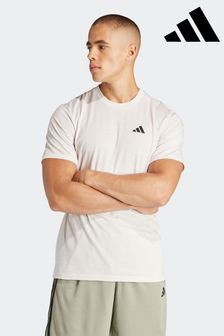 adidas White Train Essentials Feelready Training T-Shirt (N37383) | SGD 45