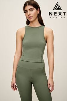 Olive Green Supersoft Active Tank (N37574) | 81 QAR