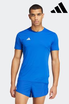 Leuchtend blau - adidas Adizero Basic Lauf-T-Shirt (N37626) | 39 €
