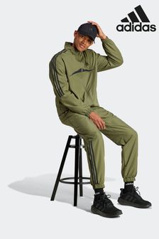 adidas Green Sportswear Sportswear Woven Chevron Tracksuit (N37647) | $154