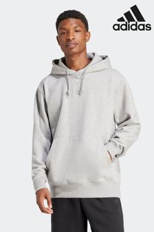 adidas Light Grey Sportswear All Szn Fleece Hoodie (N37670) | SGD 87