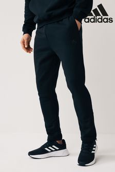 adidas Black Sportswear All Szn Fleece Tapered Leg Zip Joggers (N37676) | SGD 87