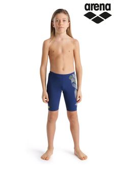 Arena Boys Blue Performance Graphic Jammers (N37789) | AED120