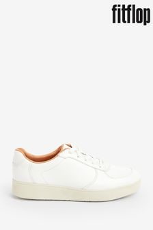 FitFlop Rally Leather Panel White Sneakers (N37826) | €133