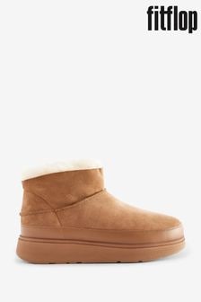FitFlop Gen-FF Ultra-Mini Double-Faced Shearling Brown Boots (N37867) | $215