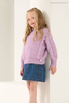 Angel & Rocket紫色Marnie波浪紋皺褶套衫 (N37913) | NT$1,210 - NT$1,400