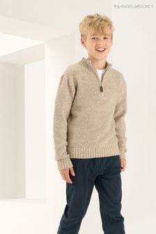 Angel & Rocket Cream Ben Funnel Knit Jumper (N37924) | €37 - €43