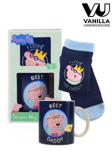 Vanilla Underground Blue Peppa Pig Pusheen Green Mug And Sock Set (N38134) | 102 SAR