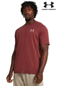 Under Armour Red Left Chest Logo T-Shirt