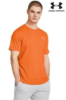 Under Armour Orange Left Chest Logo T-Shirt (N38200) | kr325